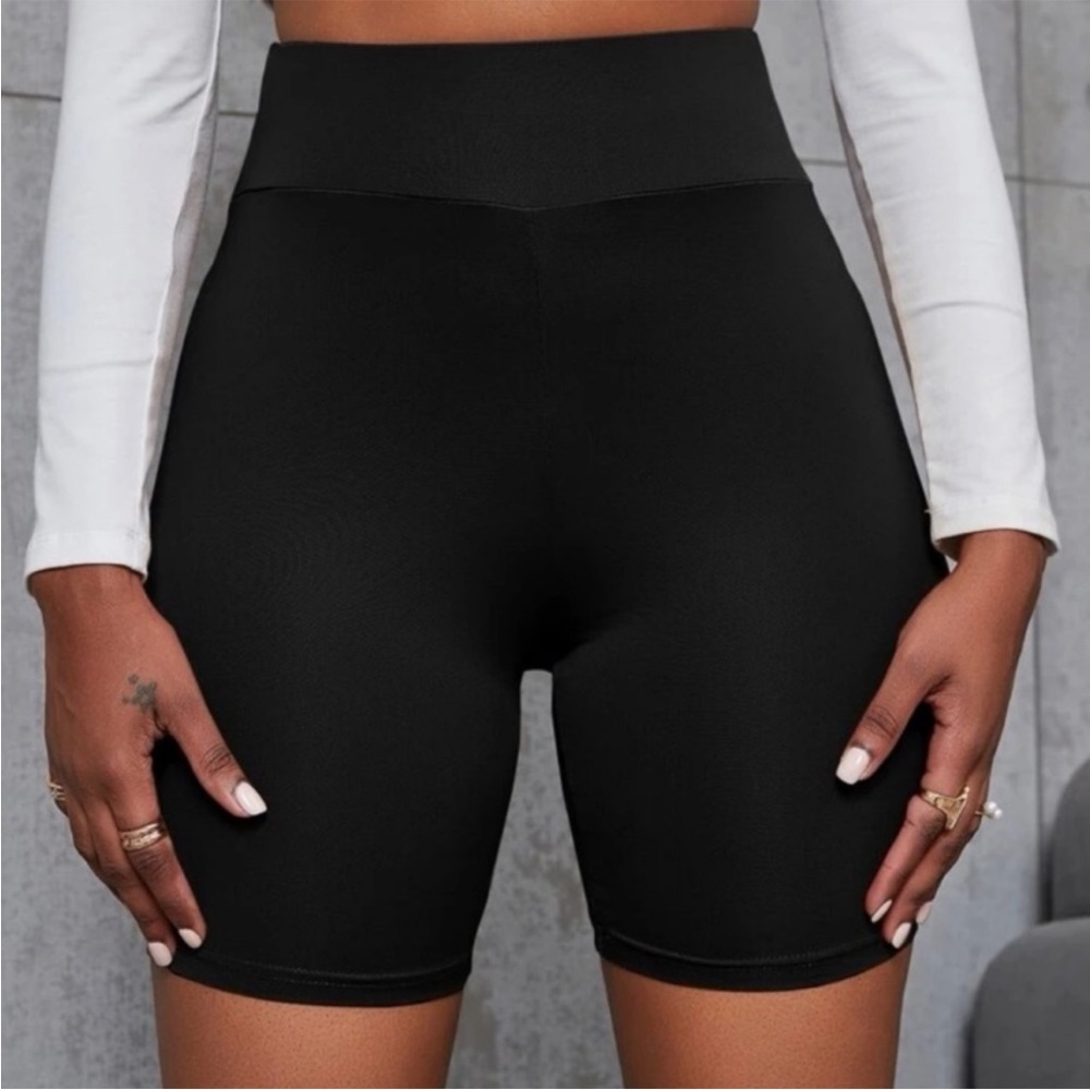 Sexy High Wide Band Waist Trainer Body Shaper Athletic Biker Shorts